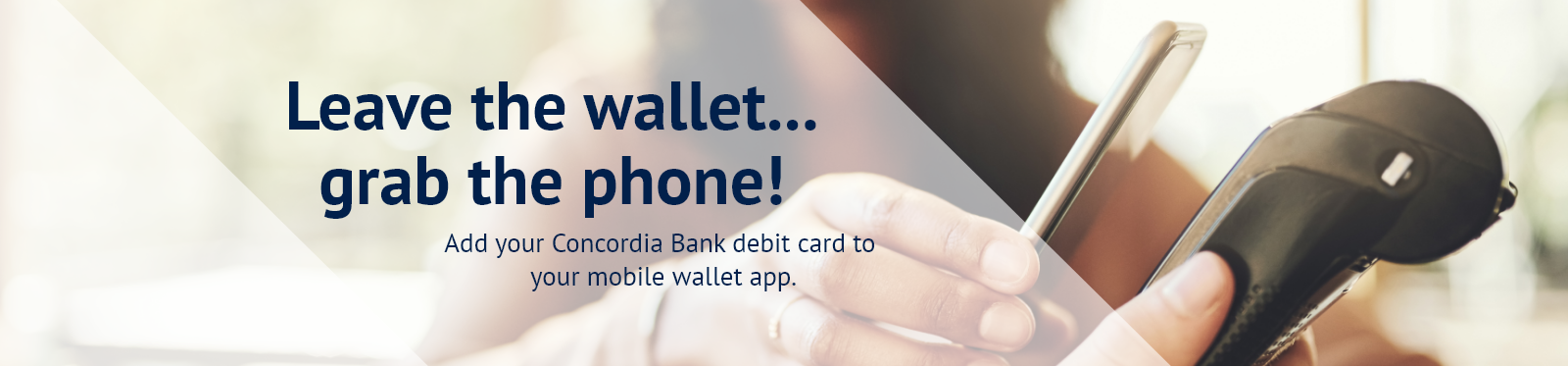 customer using mobile payment
